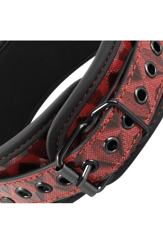 BEGME - COLLETTO RED EDITION CON MORSETTI PER CAPEZZOLI CON FODERA IN NEOPRENE