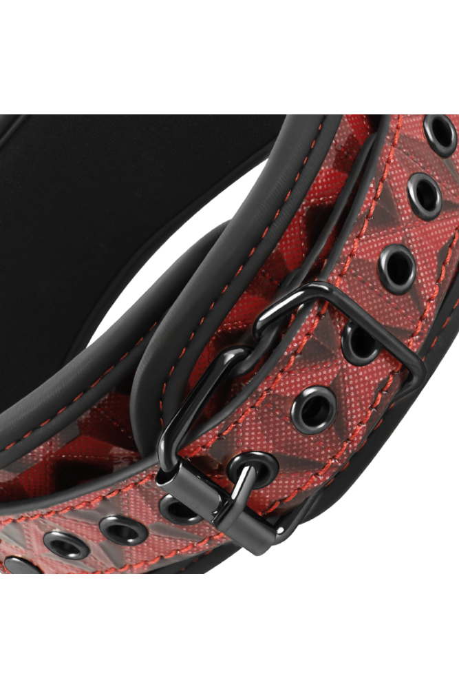 BEGME - COLLETTO RED EDITION CON MORSETTI PER CAPEZZOLI CON FODERA IN NEOPRENE