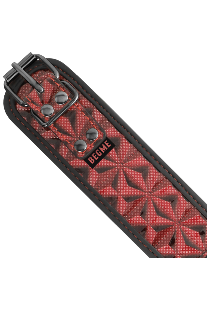 BEGME - COLLETTO RED EDITION CON MORSETTI PER CAPEZZOLI CON FODERA IN NEOPRENE