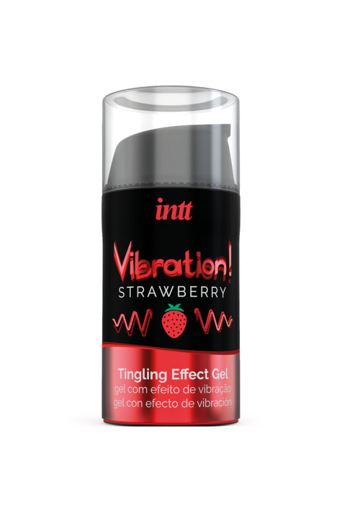 INTT - POTENTE GEL VIBRANTE LIQUIDO STIMOLANTE INTIMO FRAGOLA 15 ML