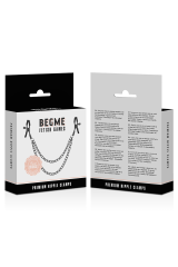 BEGME - CLIP PER CAPEZZOLI RED EDITION CON CATENA