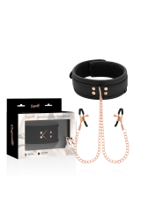 COQUETTE CHIC DESIRE - COLLANA CON PINZA PER CAPEZZOLI FANTASIA CON FODERA IN NEOPRENE