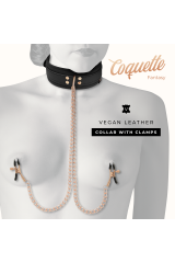 COQUETTE CHIC DESIRE - COLLANA CON PINZA PER CAPEZZOLI FANTASIA CON FODERA IN NEOPRENE