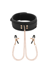 COQUETTE CHIC DESIRE - COLLANA CON PINZA PER CAPEZZOLI FANTASIA CON FODERA IN NEOPRENE