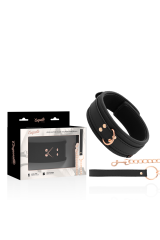 COQUETTE CHIC DESIRE - COLLANA IN PELLE FANTASIA VEGANA CON CINTURINO E FODERA IN NEOPRENE