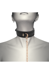 COQUETTE CHIC DESIRE - COLLANA IN PELLE FANTASIA VEGANA CON CINTURINO E FODERA IN NEOPRENE