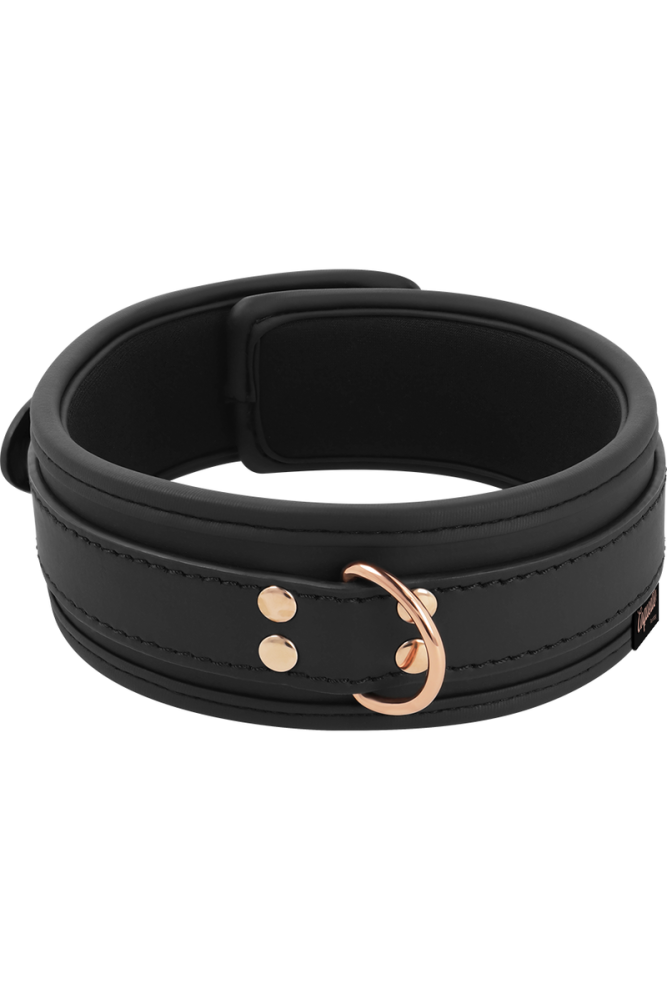 COQUETTE CHIC DESIRE - COLLANA IN PELLE FANTASIA VEGANA CON CINTURINO E FODERA IN NEOPRENE