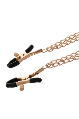 COQUETTE CHIC DESIRE - CLIPS PER CAPEZZOLI IN METALLO FANTASIA CON CATENA