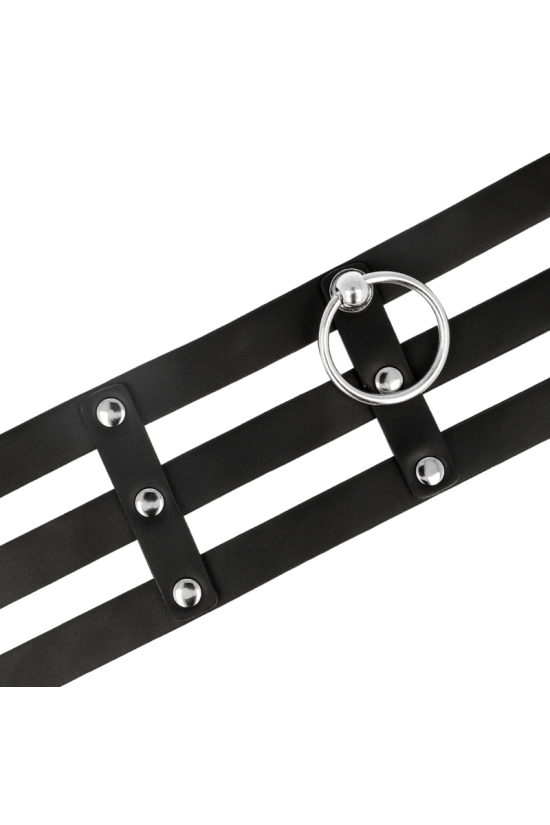 COQUETTE CHIC DESIRE - GIROCOLLO IN PELLE VEGANO STILE FETISH