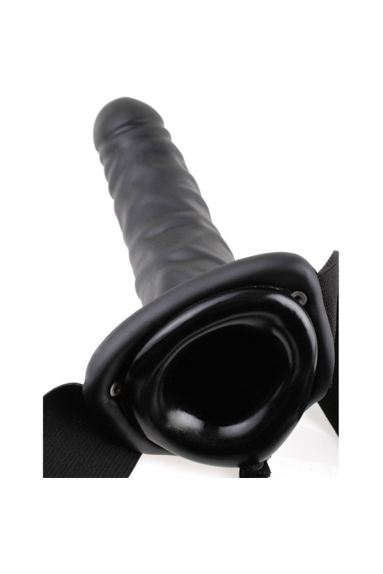 FETISH FANTASY SERIES - 19 CM STRAP-ON CAVO VIBRANTE NERO