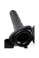 FETISH FANTASY SERIES - 19 CM STRAP-ON CAVO VIBRANTE NERO