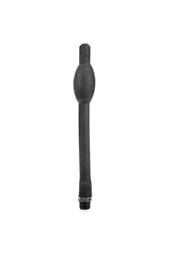ALL BLACK - DOCCIA ANALE HINCHABLE IN SILICONE 27 CM