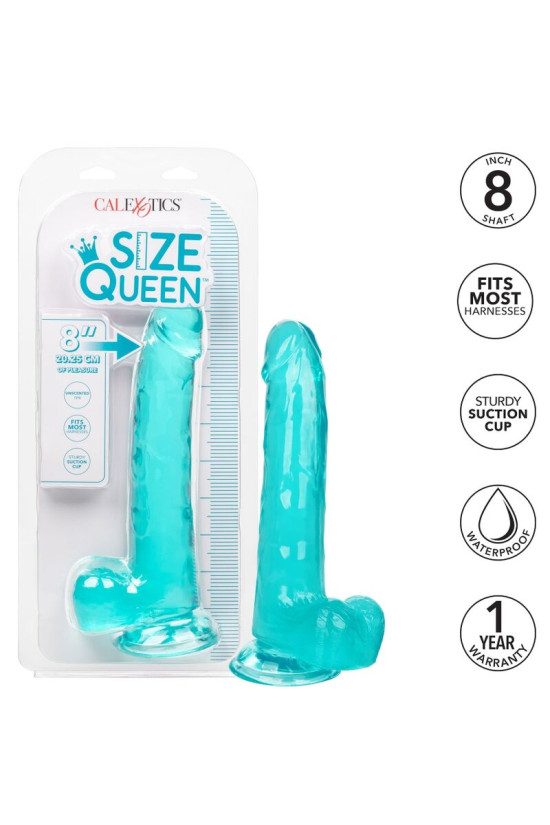 CALEXOTICS - DILDO REGINA TAGLIA BLU 20.3 CM
