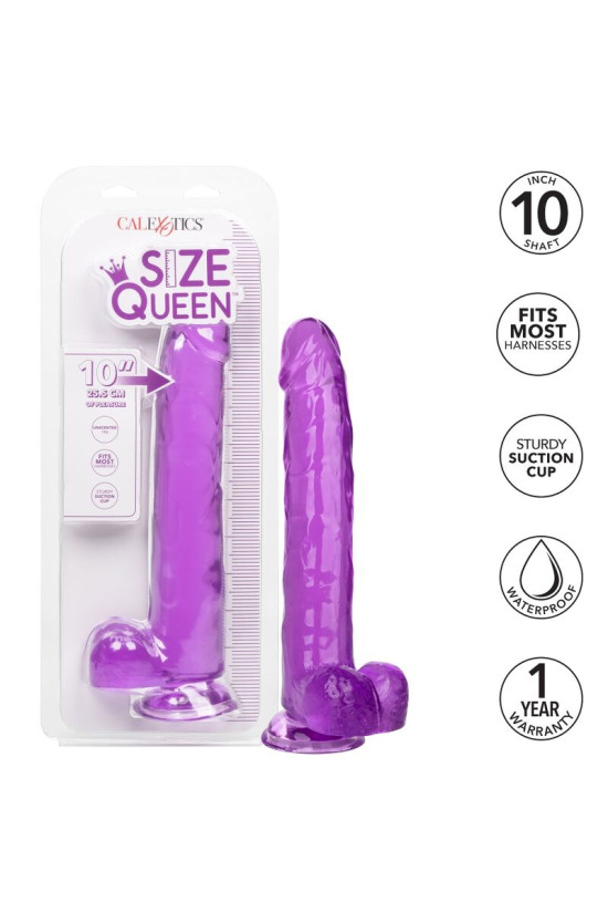 CALEXOTICS - DILDO REGINA TAGLIA VIOLA 25.5 CM
