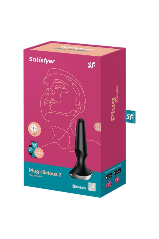 SATISFYER - PLUG ILICIOUS 2 PLUG VIBRATORE NERO