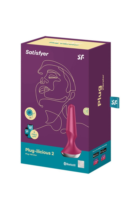 SATISFYER - PLUG ILICIOUS 2 PLUG VIBRATORE BERRY
