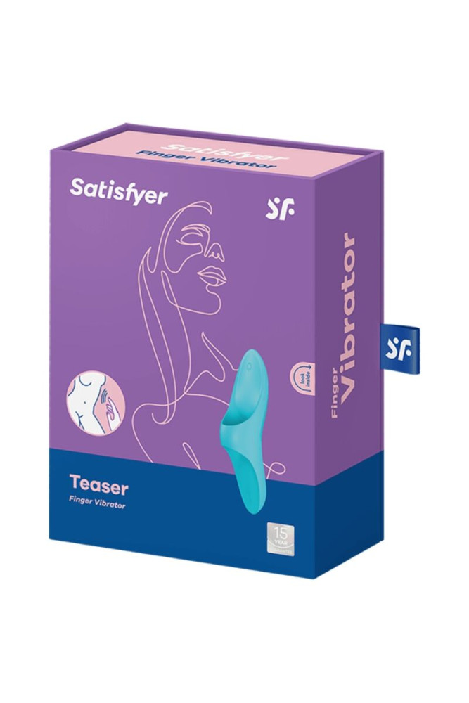 SATISFYER - VIBRATORE DA DITO TEASER LUCE BLU