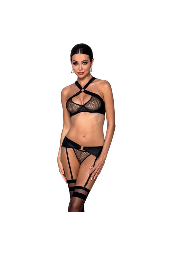 PASSION - SET AMANDA IN PELLE ECOLOGICA S/M