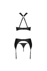 PASSION - SET AMANDA IN PELLE ECOLOGICA S/M