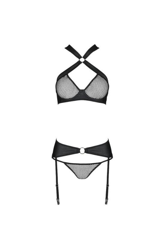 PASSION - SET AMANDA IN PELLE ECOLOGICA S/M