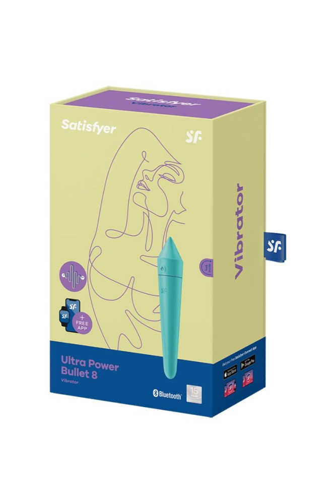 SATISFYER - ULTRA POWER BULLET 8 TURCHESE