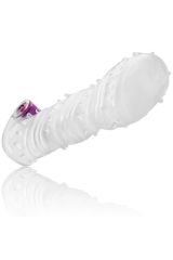 OHMAMA - GUAINA STRUTTURATA PER IL PENE CON PUNTA LARGA VIBRANTE