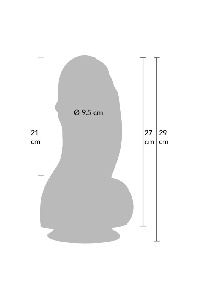HIDDEN DESIRE - INFERNO DILDO FAT BOYS 27 CM