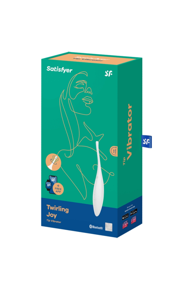 SATISFYER - VIBRATORE TWIRLING JOY CLIT TIP BIANCO