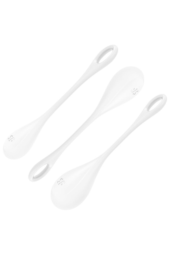 SATISFYER - SET DA ALLENAMENTO YONI POWER 1 BIANCO