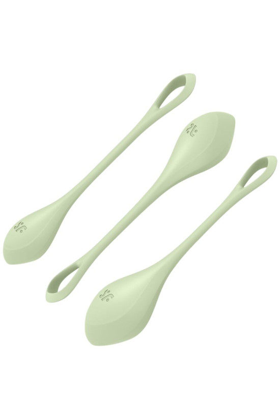 SATISFYER - SET DA ALLENAMENTO YONI POWER 2 VERDE