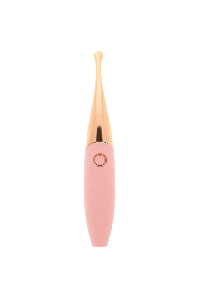 OHMAMA - STIMOLATORE CLITORIDE RICARICABILE 36 MODALITÀ ROSA-ORO ROSA