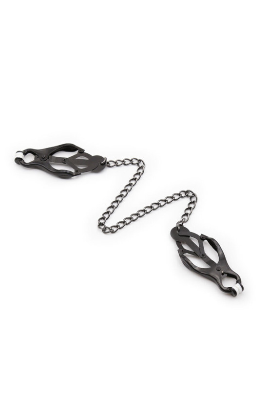 OHMAMA FETISH - Pinze per capezzoli giapponesi con catena nera