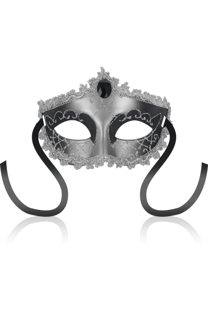 OHMAMA - MASCHERE MASCHERA NERA DIAMOND GRIGIA