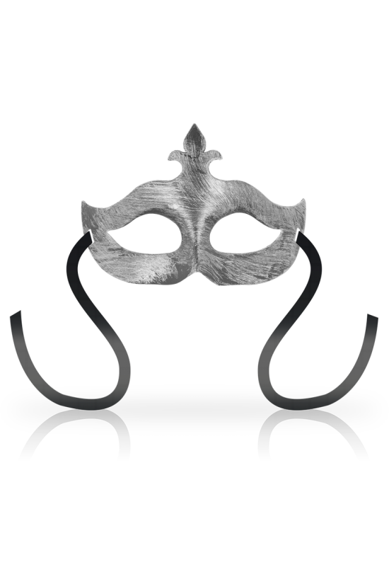 OHMAMA - MASCHERE MASCHERA FIORE DE LIS ARGENTO