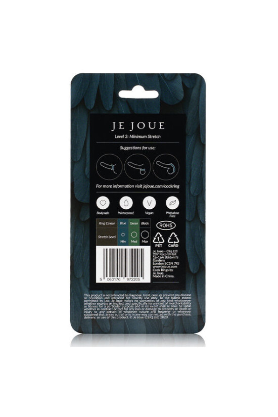 JE JOUE - ANELLO IN SILICONE BLU STRANGOLAMENTO MINIMO