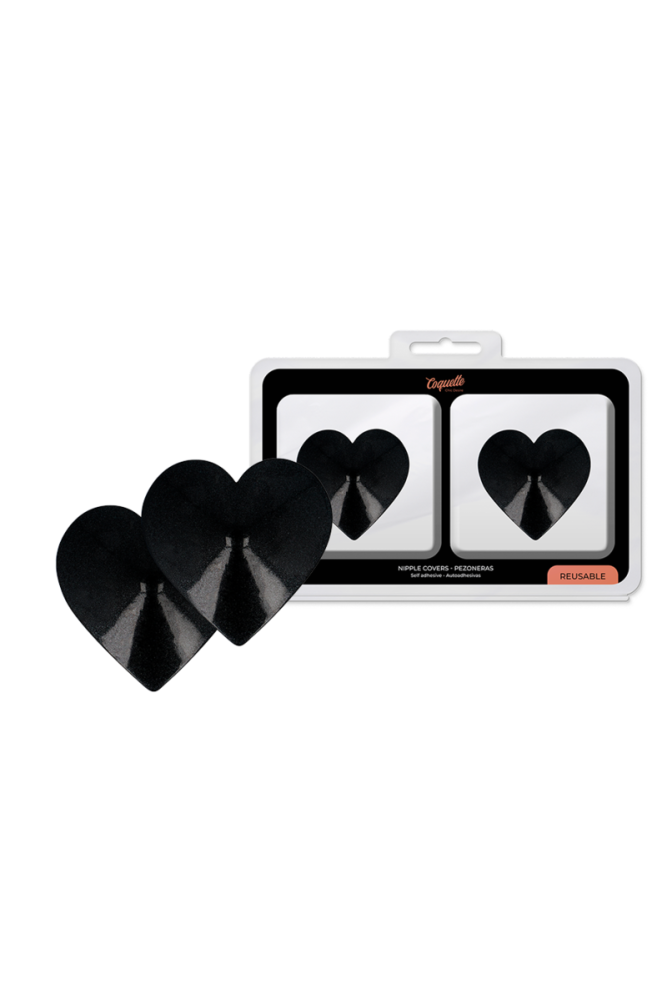 COQUETTE CHIC DESIRE - COPRI CAPEZZOLI BLACK HEARTS