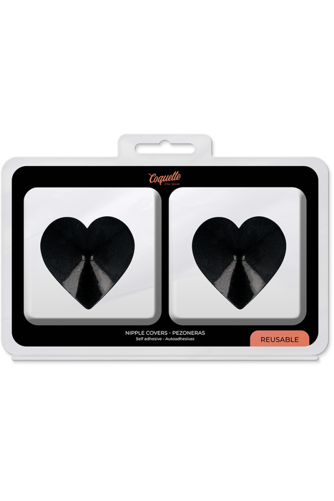COQUETTE CHIC DESIRE - COPRI CAPEZZOLI BLACK HEARTS