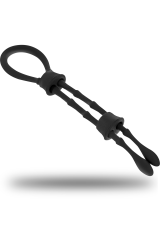 OHMAMA FETISH - ANELLO IN SILICONE CON CORD-COCK E TESTICOLO