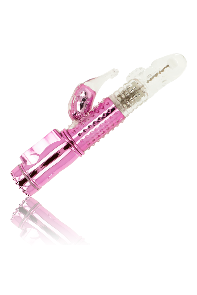 OHMAMA - VIBRATORE CON FUNZIONE DI ROTAZIONE E STIMOLATORE DEL CLITORIDE