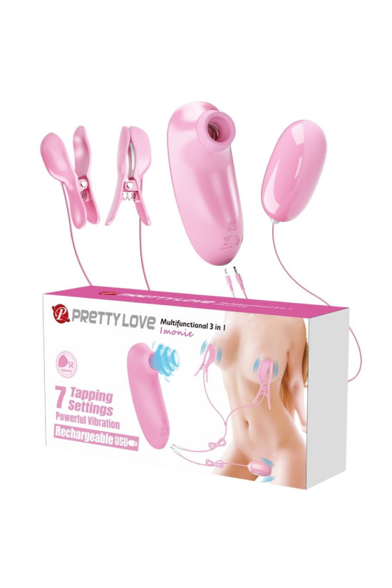 PRETTY LOVE - IMONIE SET MULTIFUNZIONALE 3 IN 1 CON VENTOSA