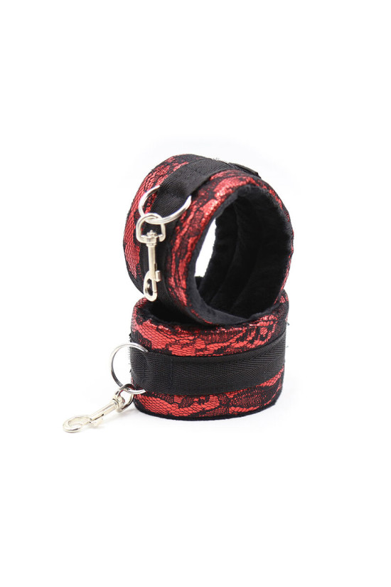 OHMAMA FETISH - MANETTE IN VELLUTO CON NASTRO IN NYLON