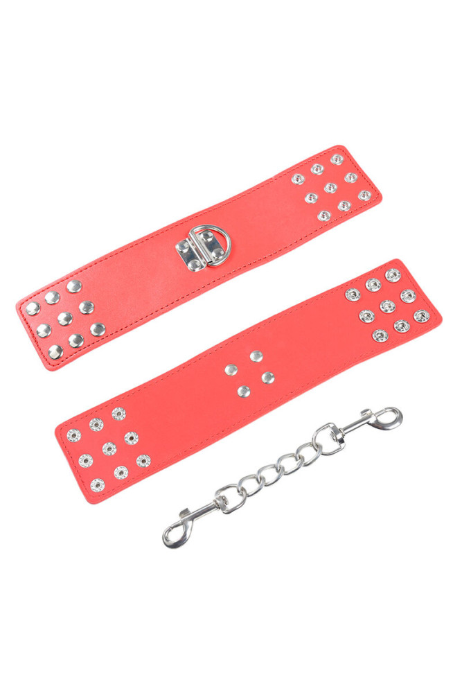 OHMAMA FETISH - MANETTE ROSSE CON CHIUSURA A SCATTO