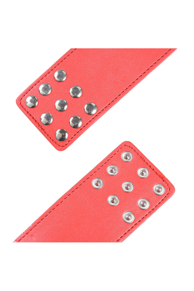 OHMAMA FETISH - MANETTE ROSSE CON CHIUSURA A SCATTO