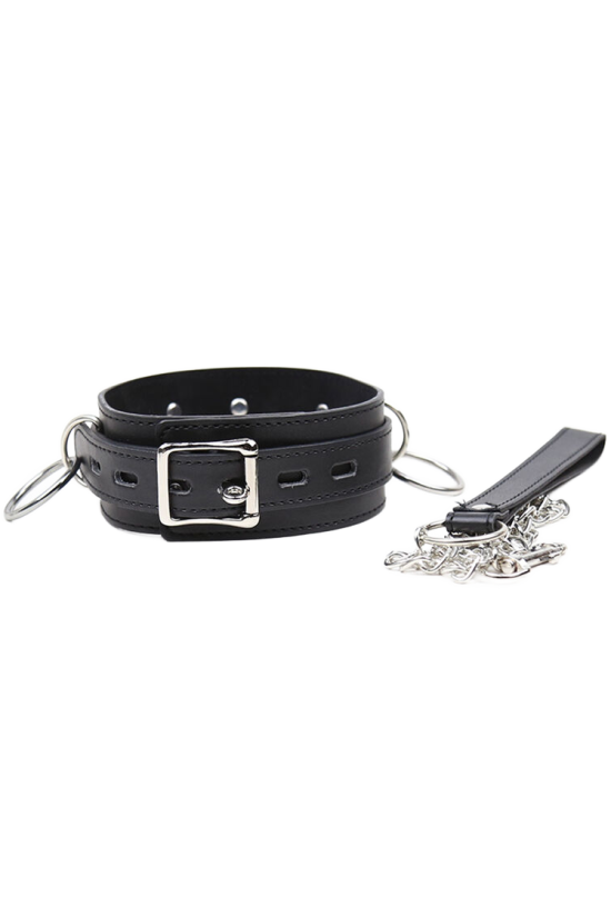 OHMAMA FETISH - COLLANA DI SOTTOMISSIONE CON 3 ANELLI