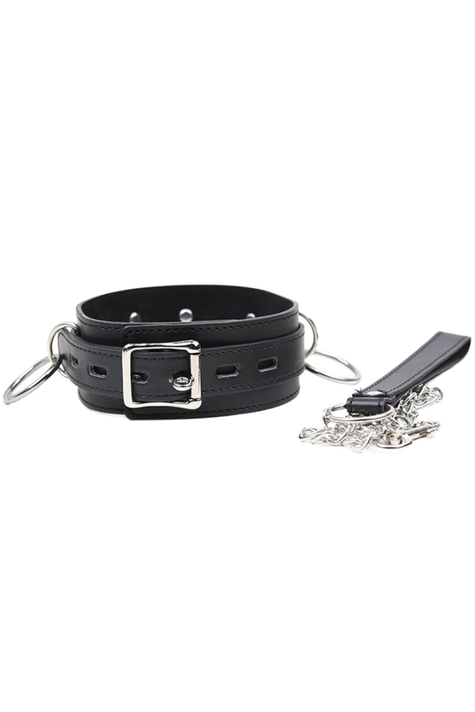 OHMAMA FETISH - COLLANA DI SOTTOMISSIONE CON 3 ANELLI