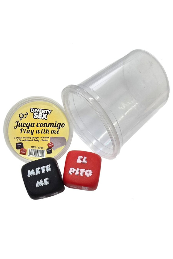 DIABLO PICANTE - GIOCO DI DADI VERBO + PARTE DEL CORPO CON COPPA