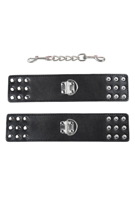 OHMAMA FETISH - TENUTA DA POLSO CON CHIUSURA A SCATTO IN METALLO