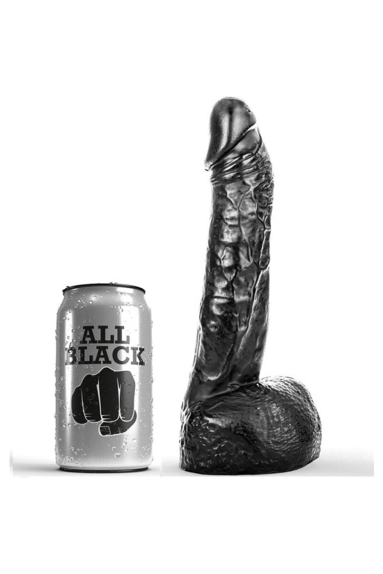 ALL BLACK - DILDO CON PUGNO 20 CM
