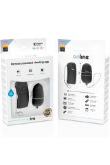 ONLINE - UOVO VIBRANTE CON TELECOMANDO NERO