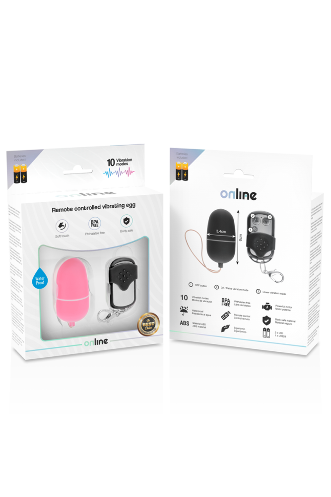 ONLINE - TELECOMANDO UOVO VIBRANTE M ROSA